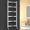 Reina Mina Designer Heated Towel Rail - 1170mm x 480mm - Polished Stainless Steel