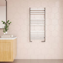 Reina Misa Designer Heated Towel Rail - 530mm x 1120mm - Polished Stainless Steel