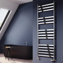 Reina Misa Designer Heated Towel Rail - 530mm x 1450mm - Polished Stainless Steel