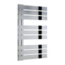 Reina Ricadi Vertical Designer Heated Towel Rail - 840x500mm - Polished Stainless Steel RNS-RC5084