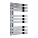 Reina Ricadi Vertical Designer Heated Towel Rail - 840mm x 500mm - Polished Stainless Steel