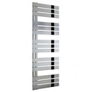 Reina Ricadi Vertical Designer Heated Towel Rail - 1440mm x 500mm - Polished Stainless Steel