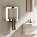 Reina Square Designer Heated Towel Rail - 450mm x 450mm - Polished Stainless Steel