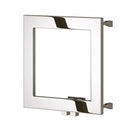Reina Square Designer Heated Towel Rail - 450x450mm - Polished Stainless Steel RNS-SQR4545