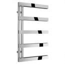 Reina Piazza Designer Heated Towel Rail - 870x500mm - Polished Stainless Steel RNSPZA0875P
