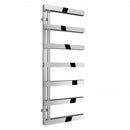 Reina Piazza Designer Heated Towel Rail - 1270x500mm - Polished Stainless Steel RNSPZA1275P