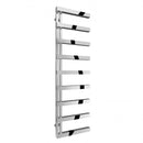 Reina Piazza Designer Heated Towel Rail - 1670mm x 500mm - Polished Stainless Steel