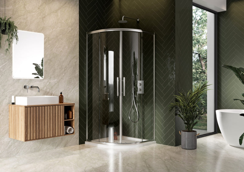 Scudo S8 Double Door Quadrant 800mm Shower Enclosures SCUD8Q