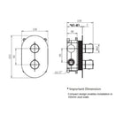 Roca Splash-T 1 Outlet Thermostatic Concealed Shower Valve With Shower Head, Handset And Rail Kit