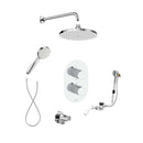 Roca Splash-T 1 Outlet Thermostatic Concealed Shower Valve With Shower Head, Handset Hose And Overflow Bath Filler