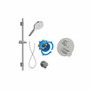 Roca T-500 Round 1 Outlet Thermostatic Concealed Shower Valve With Shower Handset And Rail Kit