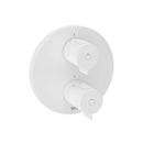 Roca T-500 Round 2 Outlet Thermostatic Concealed Shower Valve With Shower Head, Handset And Rail Kit