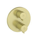 Roca T-500 Round 2 Outlet Thermostatic Concealed Shower Valve With Shower Head, Handset And Rail Kit