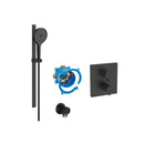 Roca T-500 Square 1 Outlet Thermostatic Concealed Shower Valve With Shower Handset And Rail Kit