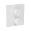 Roca T-500 Square 1 Outlet Thermostatic Concealed Shower Valve With Shower Handset And Rail Kit