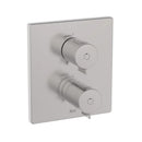 Roca T-500 Square 1 Outlet Thermostatic Concealed Shower Valve With Shower Handset And Rail Kit