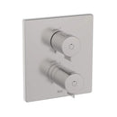 Roca T-500 Square 2 Outlet Thermostatic Concealed Shower Valve With Shower Head, Handset And Rail Kit