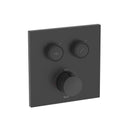 Roca T-3000 Switch Square 2 Outlet Thermostatic Concealed Shower Valve With Shower Head, Handset And Slide Rail Kit