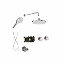 Roca T-Multi 2 Outlet Thermostatic Concealed Shower Valve With Shower Head, Handset And Hose