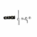 Roca T-Multi 2 Outlet Thermostatic Concealed Shower Valve With Pencil Handset, Hose And Bath Spout