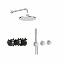 Roca T-Multi 2 Outlet Thermostatic Concealed Shower Valve With Shower Head And Handset