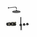 Roca T-Multi 2 Outlet Thermostatic Concealed Shower Valve With Shower Head And Handset
