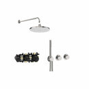 Roca T-Multi 2 Outlet Thermostatic Concealed Shower Valve With Shower Head And Handset