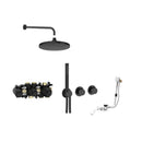 Roca T-Multi 3 Outlet Thermostatic Concealed Shower Valve With Shower Head, Handset, Hose And Overflow Bath Filler