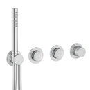 Roca T-Multi Switch 2 Outlet Thermostatic Concealed Shower Valve With Shower Head, Pencil Handset And Hose