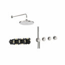 Roca T-Multi Switch 2 Outlet Thermostatic Concealed Shower Valve With Shower Head, Pencil Handset And Hose