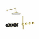 Roca T-Multi Switch 2 Outlet Thermostatic Concealed Shower Valve With Shower Head, Pencil Handset And Hose