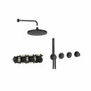 Roca T-Multi Switch 2 Outlet Thermostatic Concealed Shower Valve With Shower Head, Pencil Handset And Hose