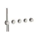 Roca T-Multi Switch 3 Outlet Thermostatic Concealed Shower Valve With Shower Head, Pencil Handset, Hose And Overflow Bath Filler