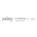 Roca T-Multi Switch 3 Outlet Thermostatic Concealed Shower Valve With Shower Head, Pencil Handset, Hose And Overflow Bath Filler