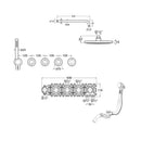 Roca T-Multi Switch 3 Outlet Thermostatic Concealed Shower Valve With Shower Head, Pencil Handset, Hose And Overflow Bath Filler