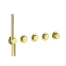 Roca T-Multi Switch 3 Outlet Thermostatic Concealed Shower Valve With Shower Head, Pencil Handset, Hose And Overflow Bath Filler