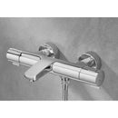 Roca T-500 Round 2 Outlet Thermostatic Concealed Shower Valve With Shower Head, Handset And Holder