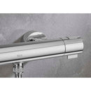 Roca T-500 Round 2 Outlet Thermostatic Concealed Shower Valve With Shower Head, Handset And Holder