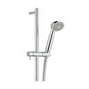 JTP Techno Slider Rail with Single Function Shower Head and plastic coated shower hose - Chrome