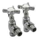 Reina Bronte Traditional Angled Radiator Valve - Chrome VLV-BRT/A