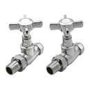 Reina Bronte Traditional Straight Radiator Valve - Chrome VLV-BRT/S