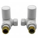 Reina Crova Corner Radiator Valve - White VLV-CRVW