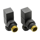 Reina Loge Angled Radiator Valve - Anthracite VLV-LGEAA