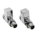 Reina Loge Straight Radiator Valve - Chrome