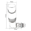 Reina Modal Lockshield Thermostatic Corner Radiator Valve - Chrome