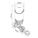 Reina Modal Lockshield Thermostatic Straight Radiator Valve - White