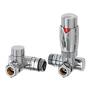 Reina Modal TRV- Dual Fuel Element Corner Valve With Lockshield - Chrome