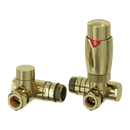 Reina Modal TRV- Dual Fuel Element Corner Valve With Lockshield - Bronze