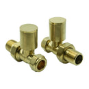 Reina Portland Straight Radiator Valve - Brushed Brass VLV-PRT/SG