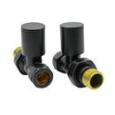 Reina Portland Straight Radiator Valve - Black